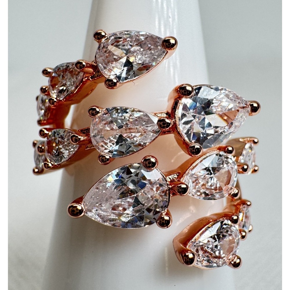 Size 7 Bomb Party April Ring - RG71025 Unwind Your Mind - Rose Gold Plating